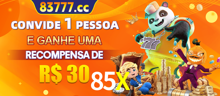Banner institucional da 85X sobre parceria de marcas e criação de uma marca de excelência, apresentando os mascotes de jogos populares como o Fortune Tiger.